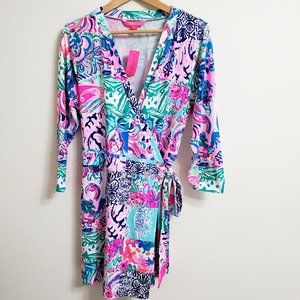 Lilly Pulitzer Karlie Romper XL Patch To Match 3/4 Sleeved. *worn once*